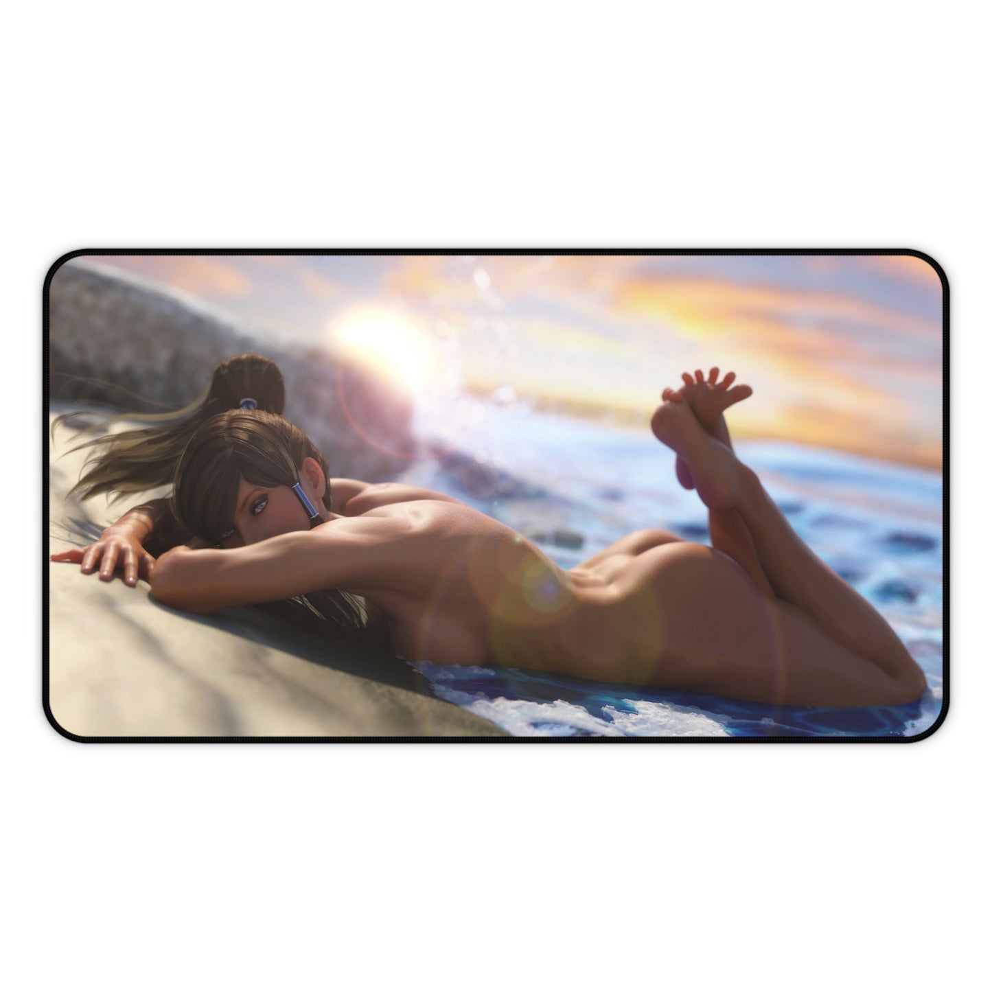 Korra Nude Anime Mousepad - Large Desk Mat - Mouse Pad - MTG Playmat