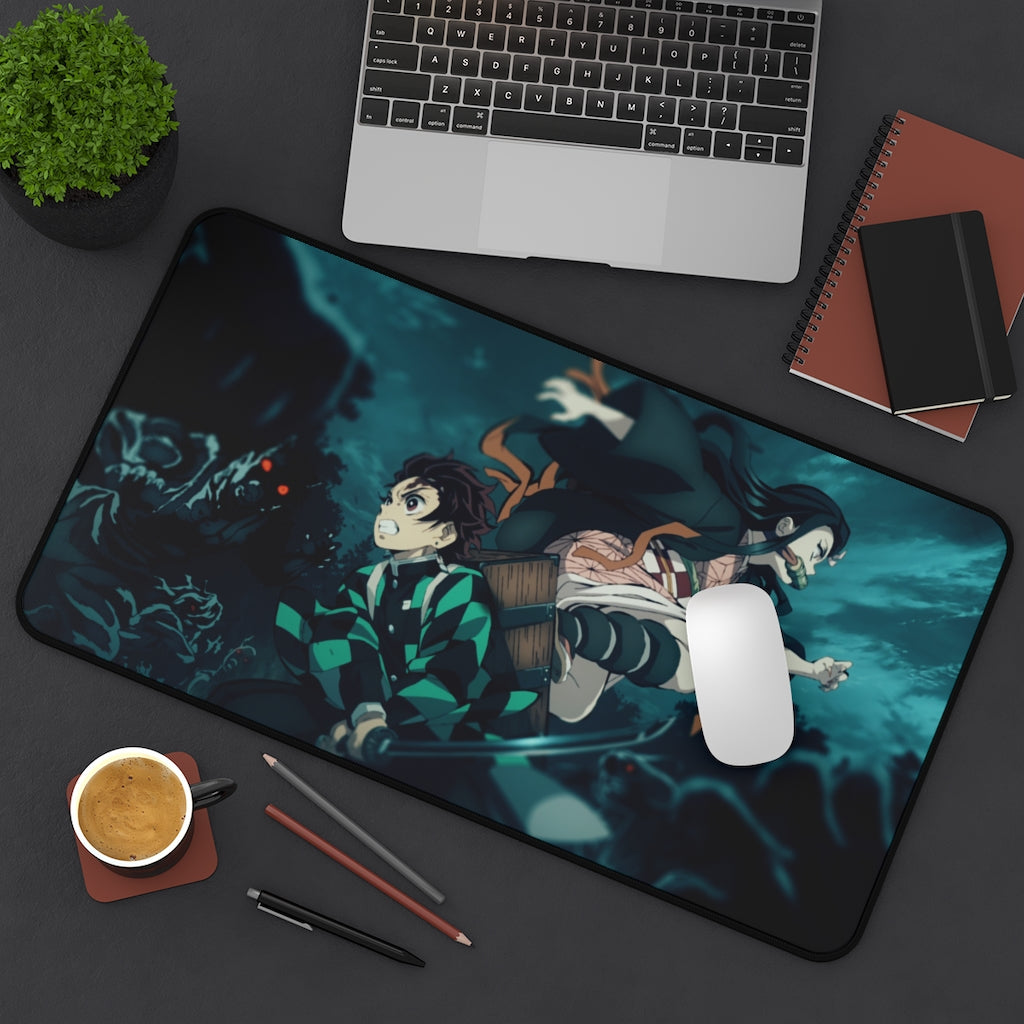 Demon Slayer Mouse pad Anime Large Desk Mat - Tanjiro and Nezuko - The Mouse Pads Ninja Home Decor