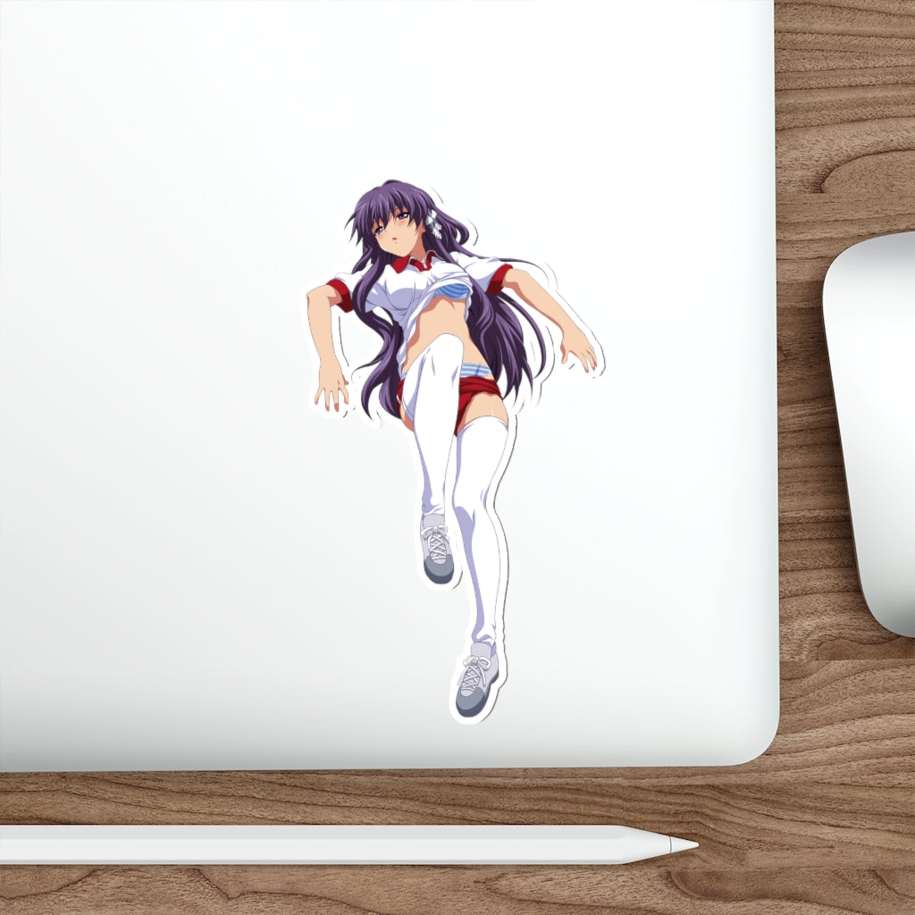 Clannad Fujibayashi Kyou Gym Uniform Waterproof Sticker - Ecchi Vinyl Decal