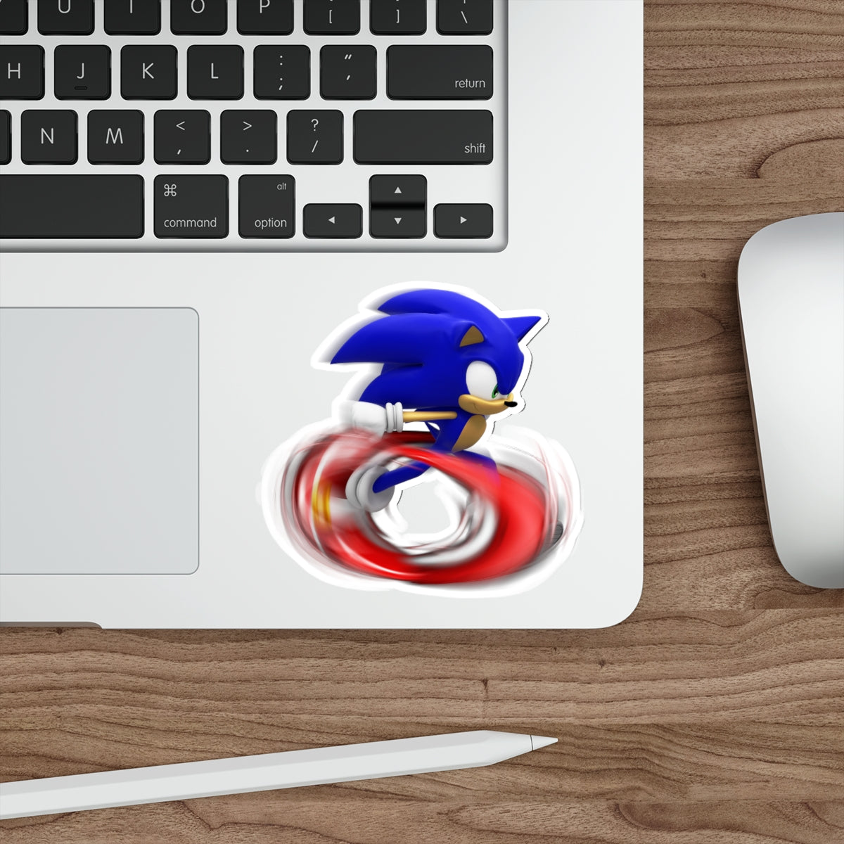 Speeding Sonic the Hedgehog Waterproof Sticker - Weatherproof Vinyl Car Decal