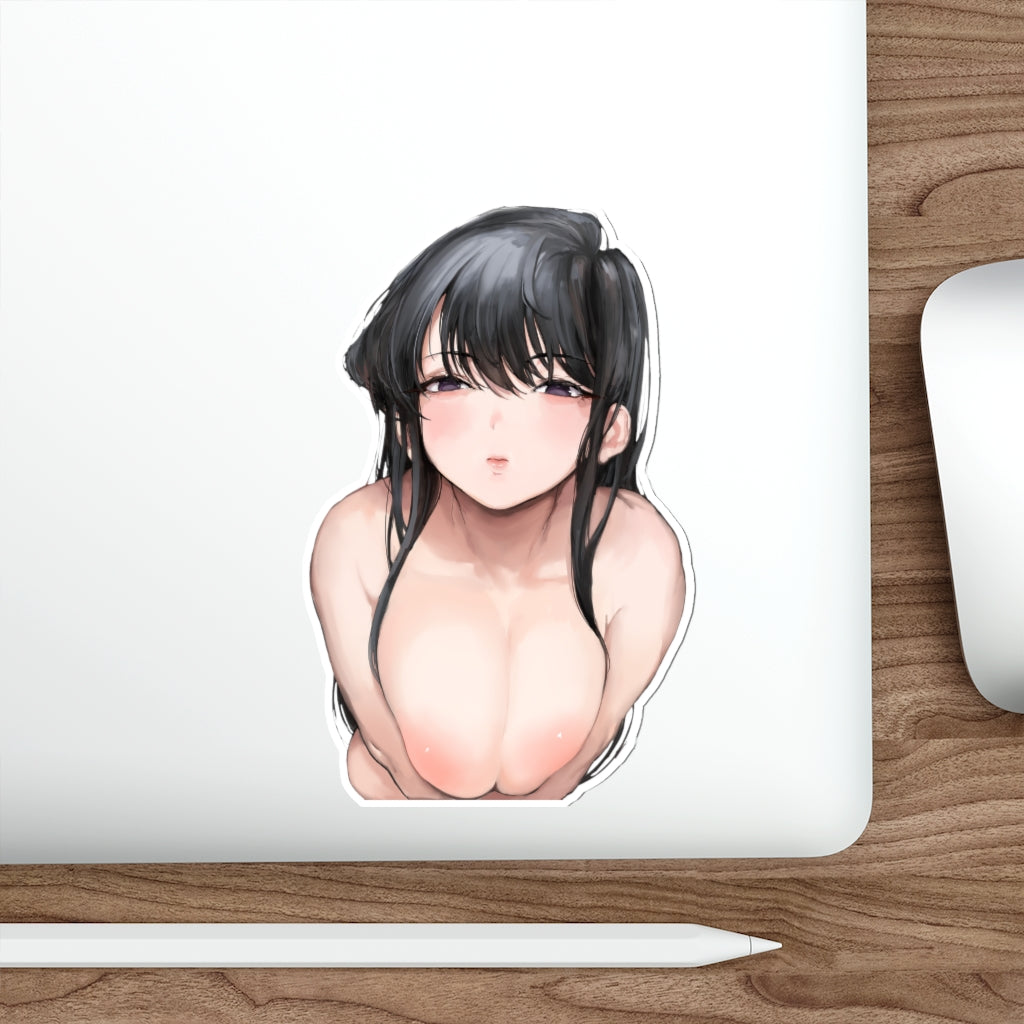 Big Boobs Anime Komi-san Waterproof Sticker - Ecchi Vinyl Decal