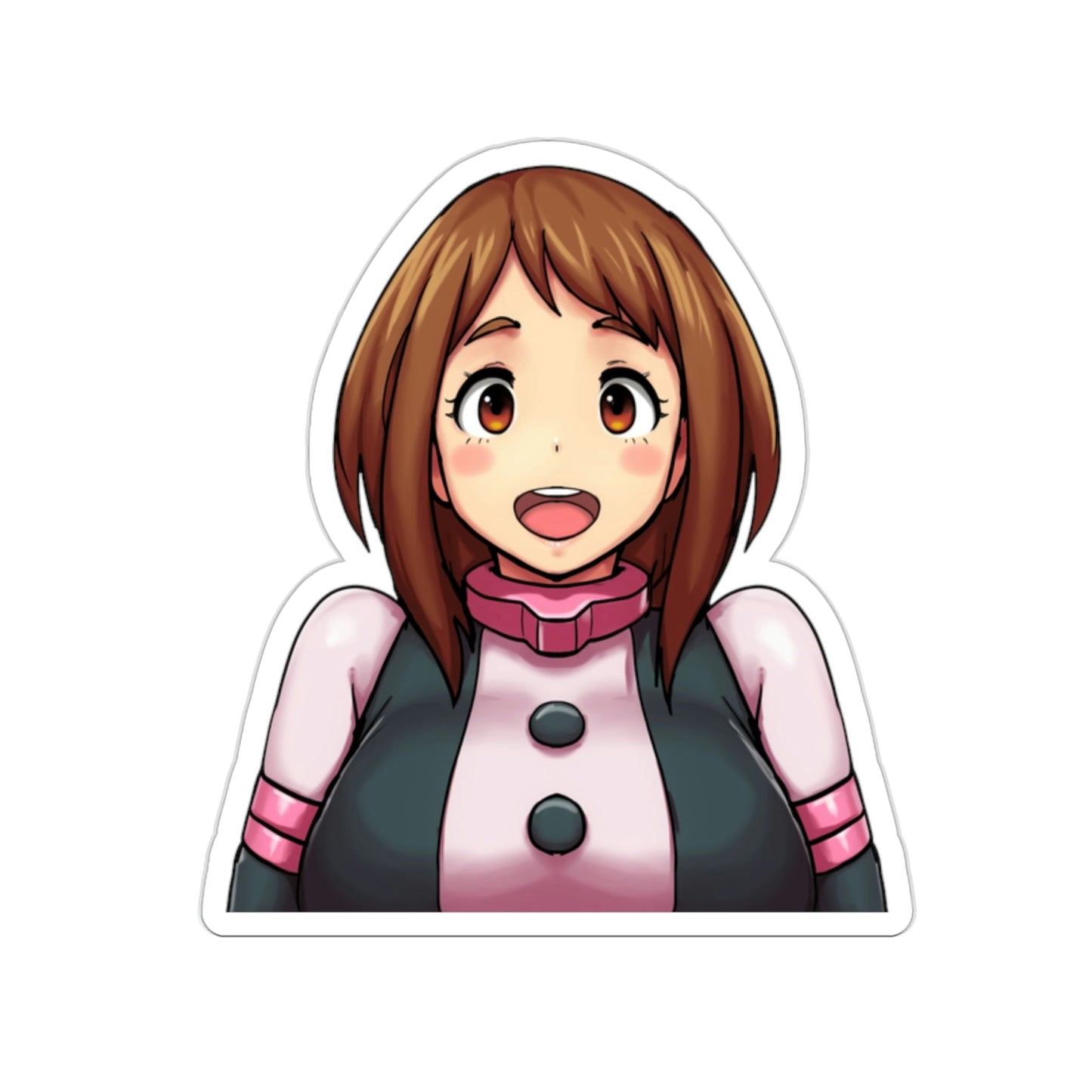 Cute Ochako My Hero Academia Peeker Waterproof Sticker - Weatherproof Vinyl Car Decal