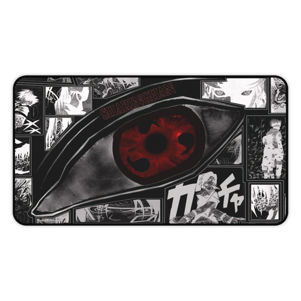 Sharingan - Naruto Shippuden Anime Computer Mouse Pad / Desk Mat - The Mouse Pads Ninja 12" × 22" Home Decor