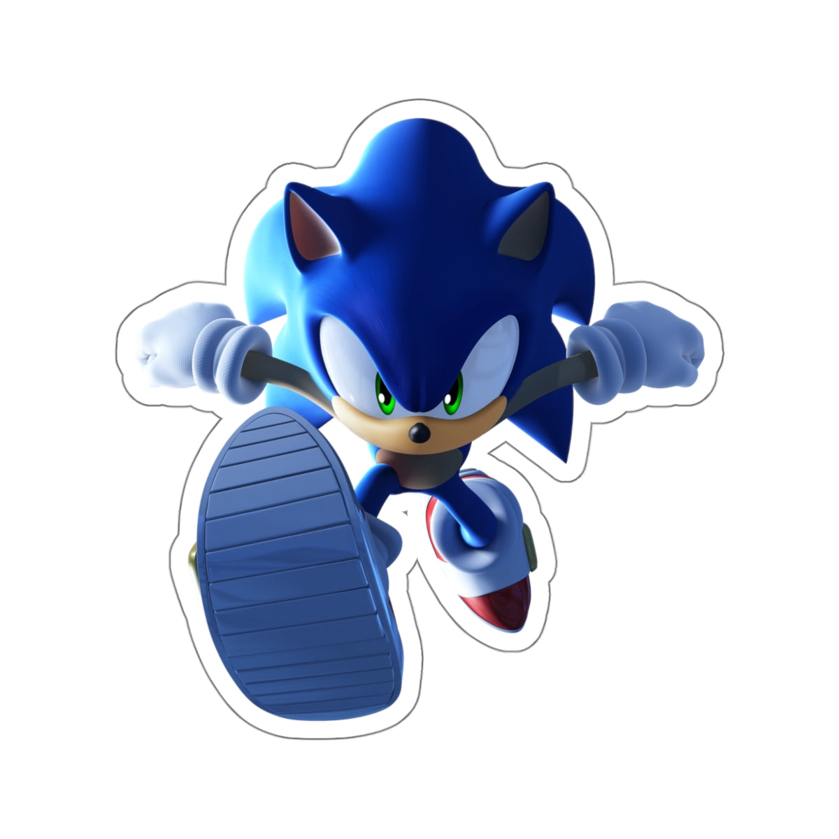 Running Sonic the Hedgehog Waterproof Sticker - Weatherproof Vinyl Car Decal