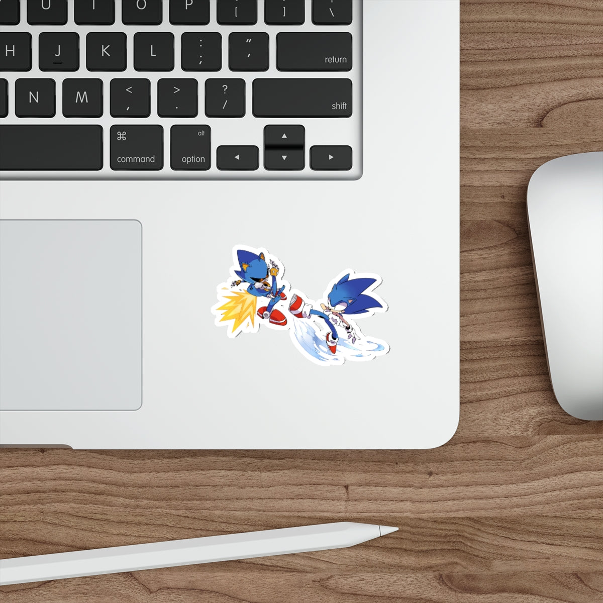 Metal Sonic and Sonic the Hedgehog Waterproof Sticker - Weatherproof Vinyl Car Decal