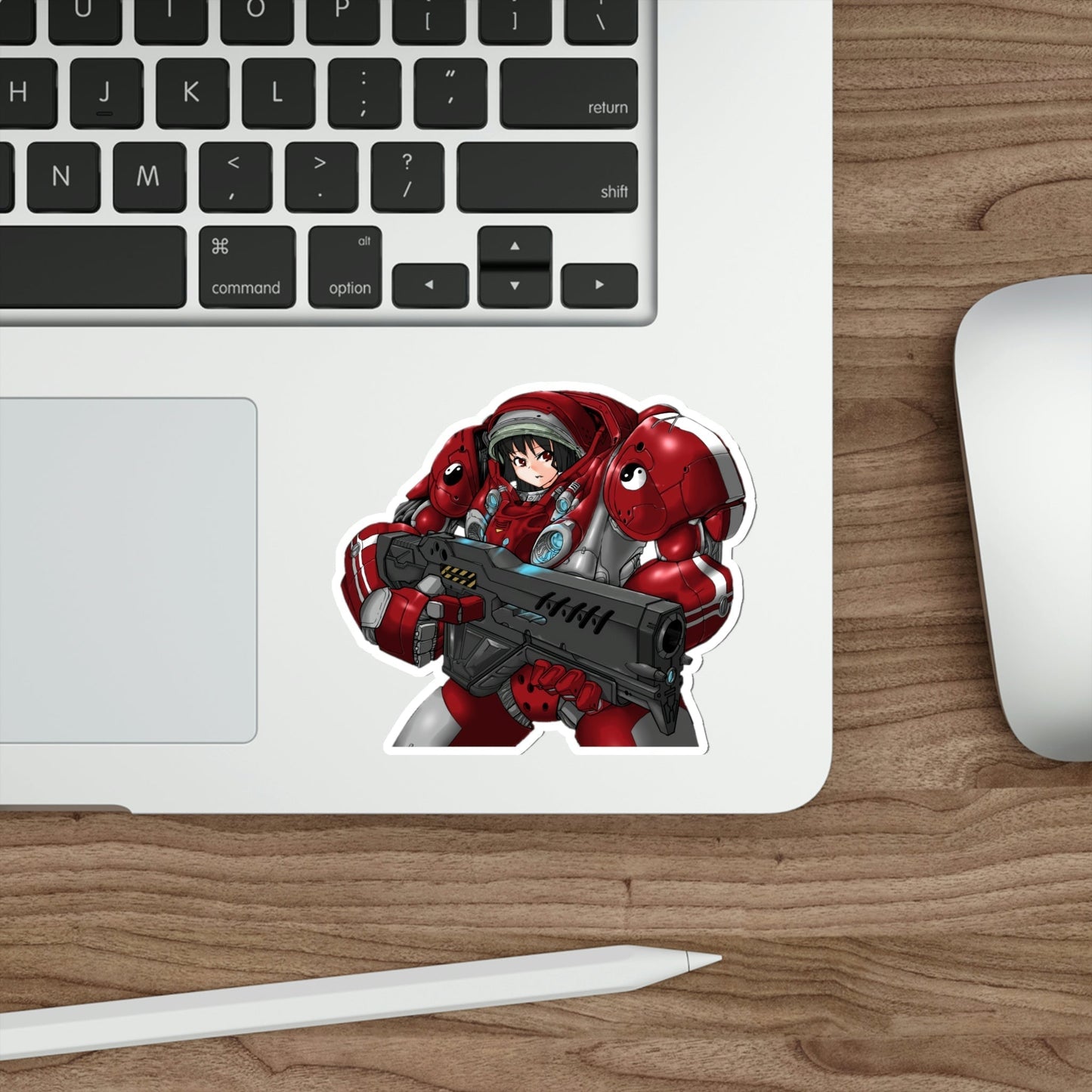 Reimu Touhou Terran Marine Waifu Starcraft Waterproof Sticker - Weatherproof Vinyl Car Decal