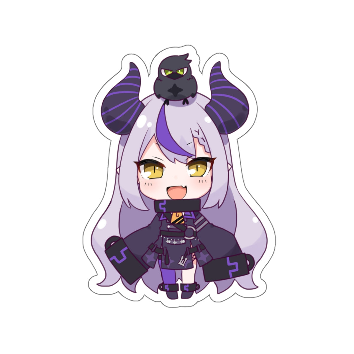 Chibi La Darknesss Hololive Waterproof Sticker - Weatherproof Vinyl Car Decal