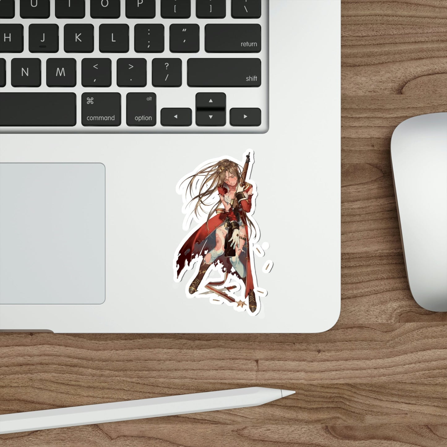 Lee Enfield Distressed Girls Frontline Waterproof Sticker - Weatherproof Vinyl Car Decal