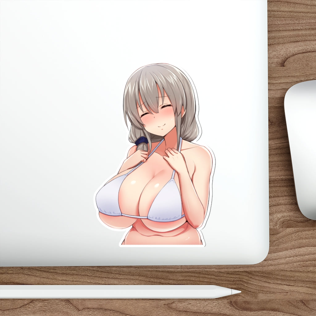 Bikini Tits Uzaki Tsuki Waterproof Sticker - Ecchi Vinyl Decal