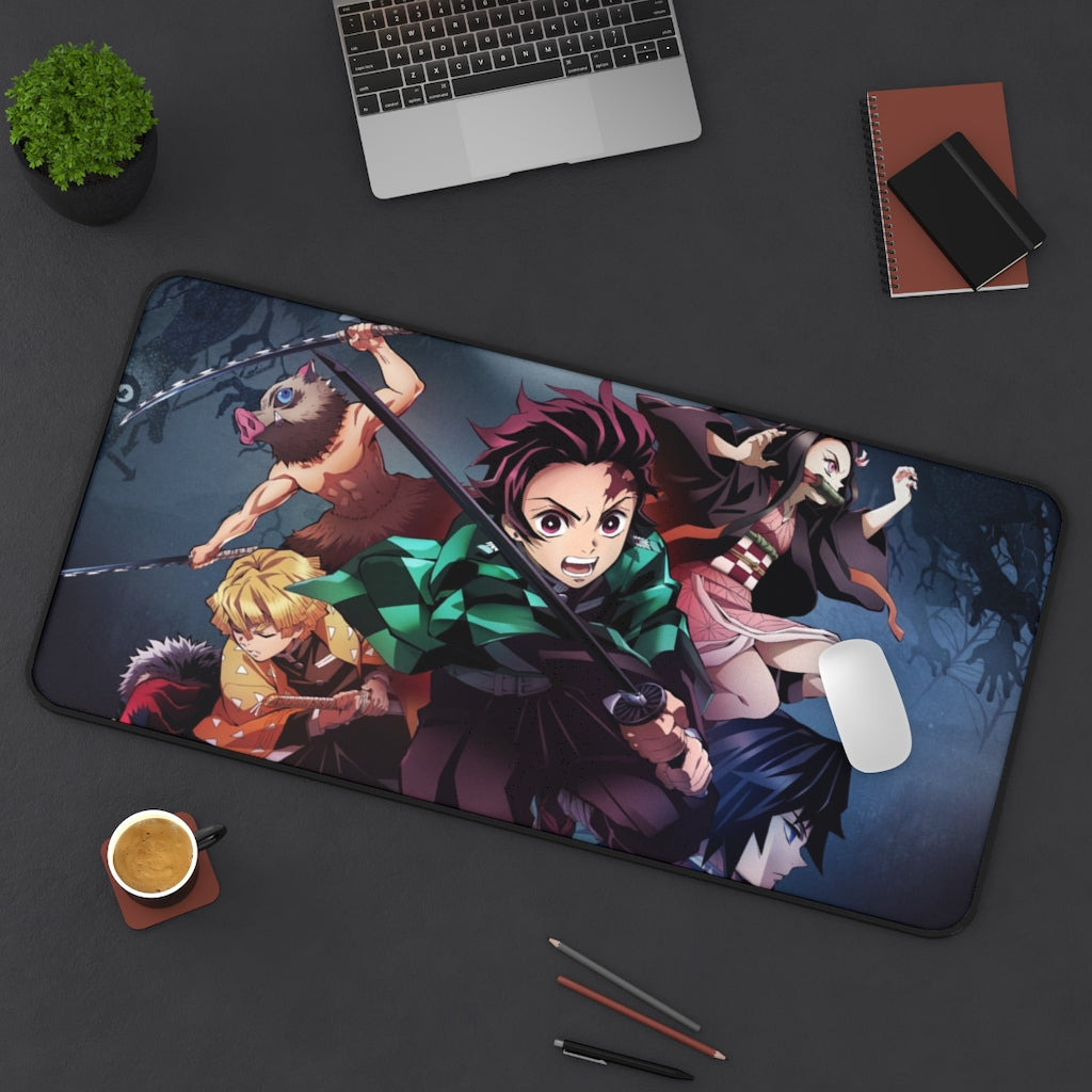 Demon Slayer Mouse pad Anime Large Desk Mat - Main Characters - The Mouse Pads Ninja 31" × 15.5" Home Decor