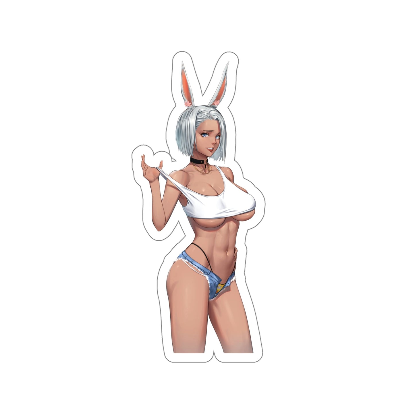 Sexy Viera Final Fantasy 14 Waterproof Sticker - Weatherproof Vinyl Car Decal