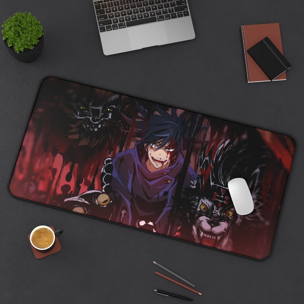 Jujutsu Kaisen Large Mouse pad / Desk mat - Fushiguro megumi Mouse Pad - The Mouse Pads Ninja 31" × 15.5" Home Decor