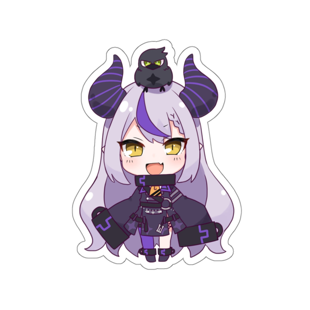 Chibi La Darknesss Hololive Waterproof Sticker - Weatherproof Vinyl Car Decal