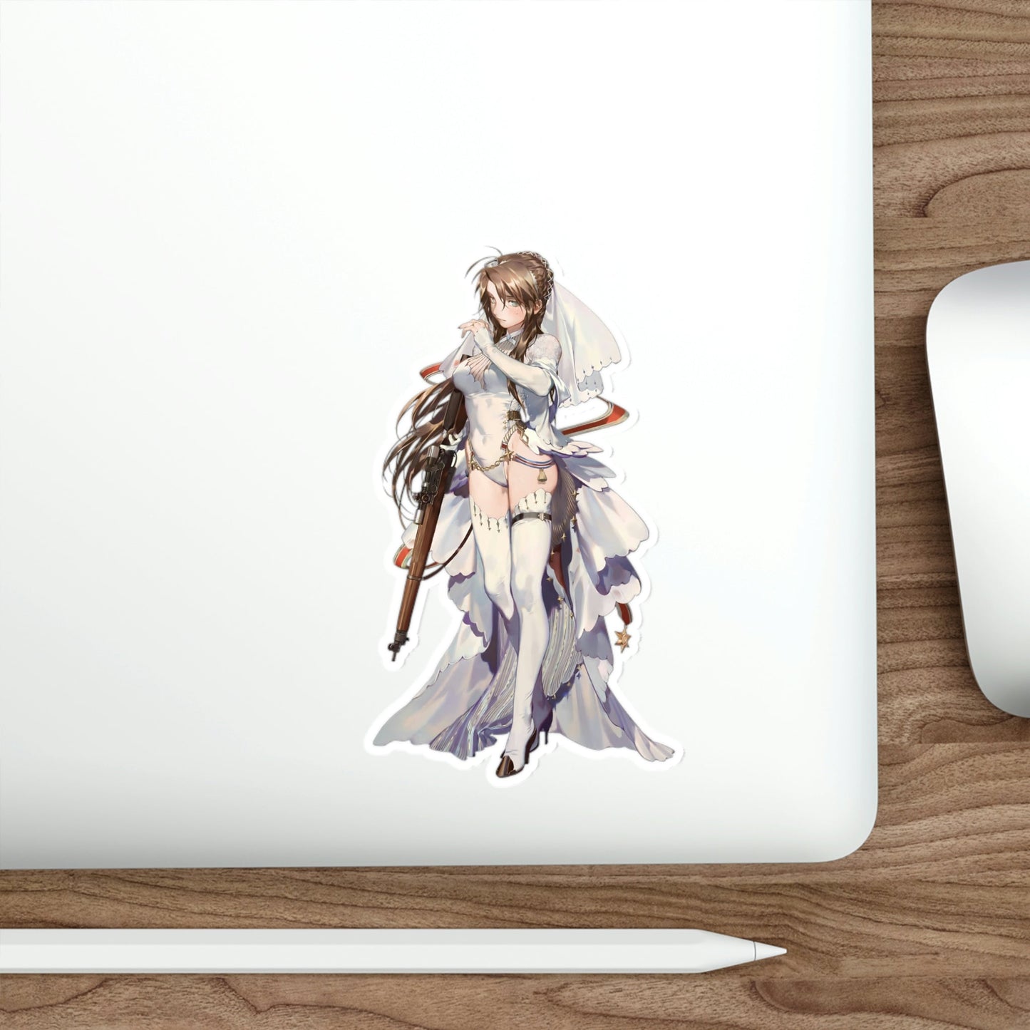 Sexy Bride Lee Enfield Girls Frontline Waterproof Sticker - Weatherproof Vinyl Car Decal