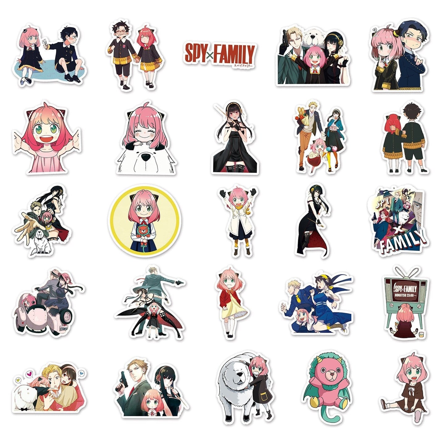 10/30/50PCS Anime SPY FAMILY Graffiti Stickers Cute Anya Forger Decals Sticker Kids Toy DIY Phone Luggage Fridge Suticase Guitar