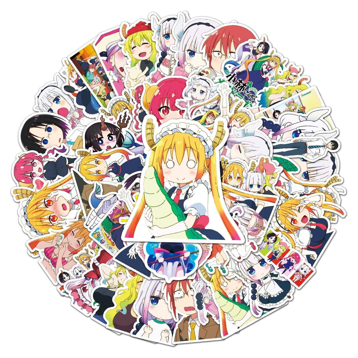 10/30/50PCS Miss Kobayashi&#39;s Dragon Maid Sticker Kawaii Anime Graffiti Decals Sticker DIY Phone Stationary Suitcase Skateboard