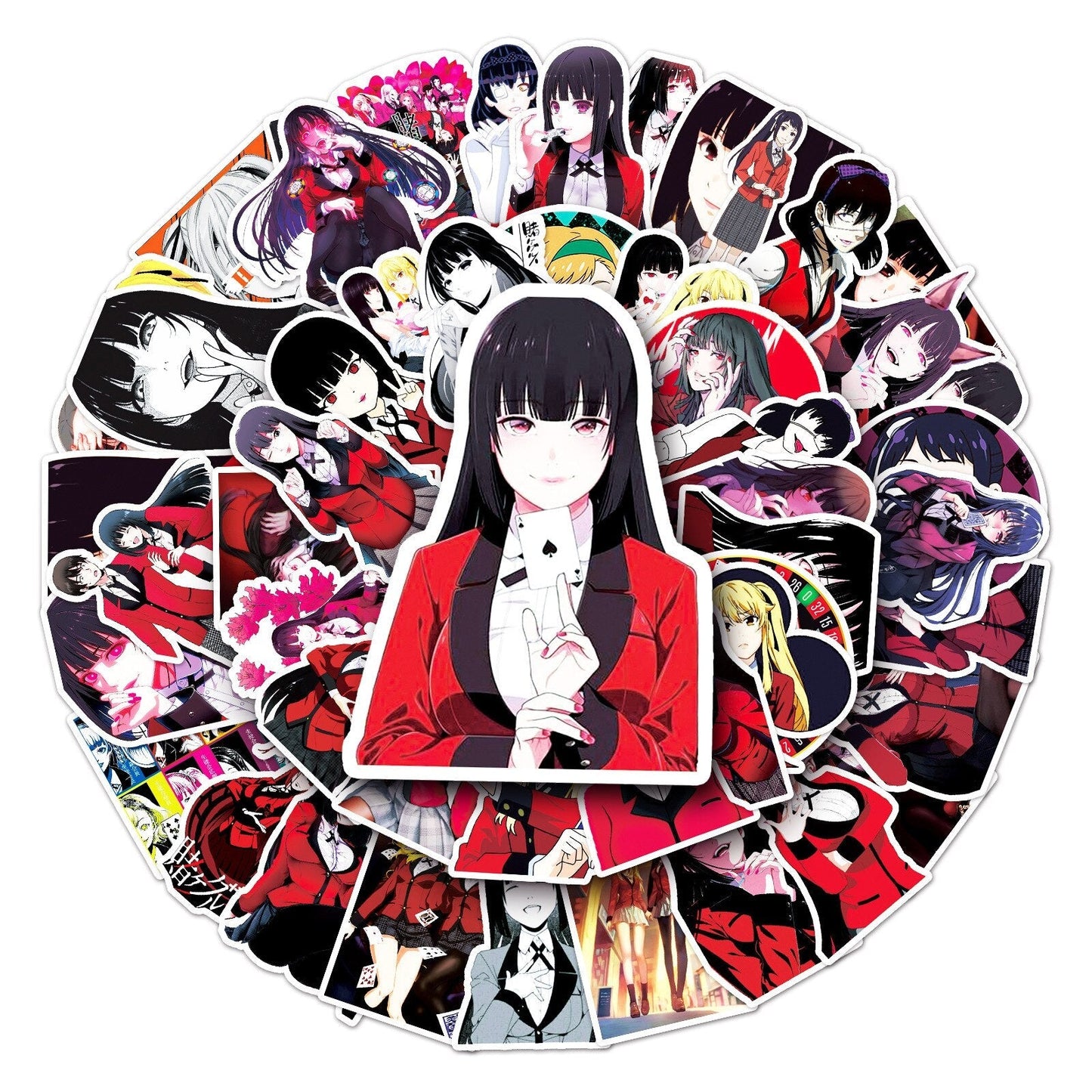 10/30/50PCS Anime KAKEGURUI Stickers Cartoon Graffiti Decoration Decals DIY Laptop Fridge Skateboard Helmet Car Sticker Toy Gift