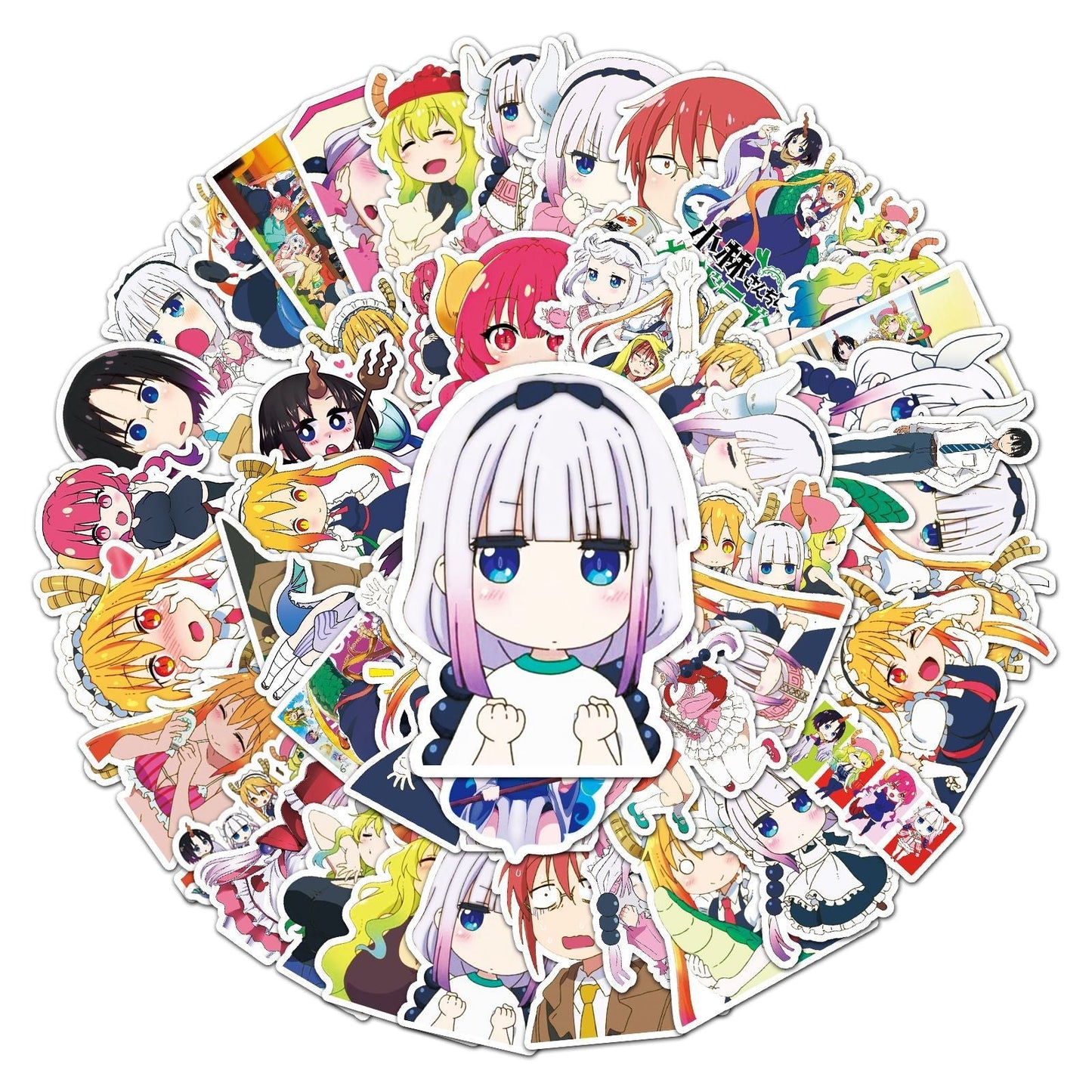 10/30/50PCS Miss Kobayashi&#39;s Dragon Maid Sticker Kawaii Anime Graffiti Decals Sticker DIY Phone Stationary Suitcase Skateboard