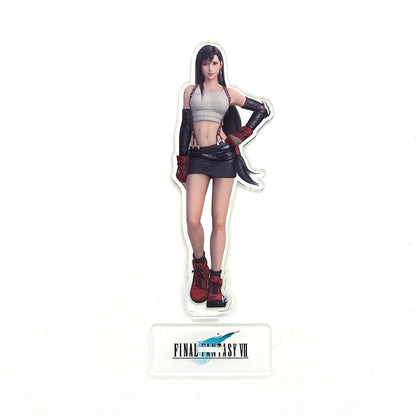 F Fantasy FF7 VII 7 Tifa Lockhart Aerith Gainsborough REMAKE  Japan acrylic standee figurines desk decoration cake topper