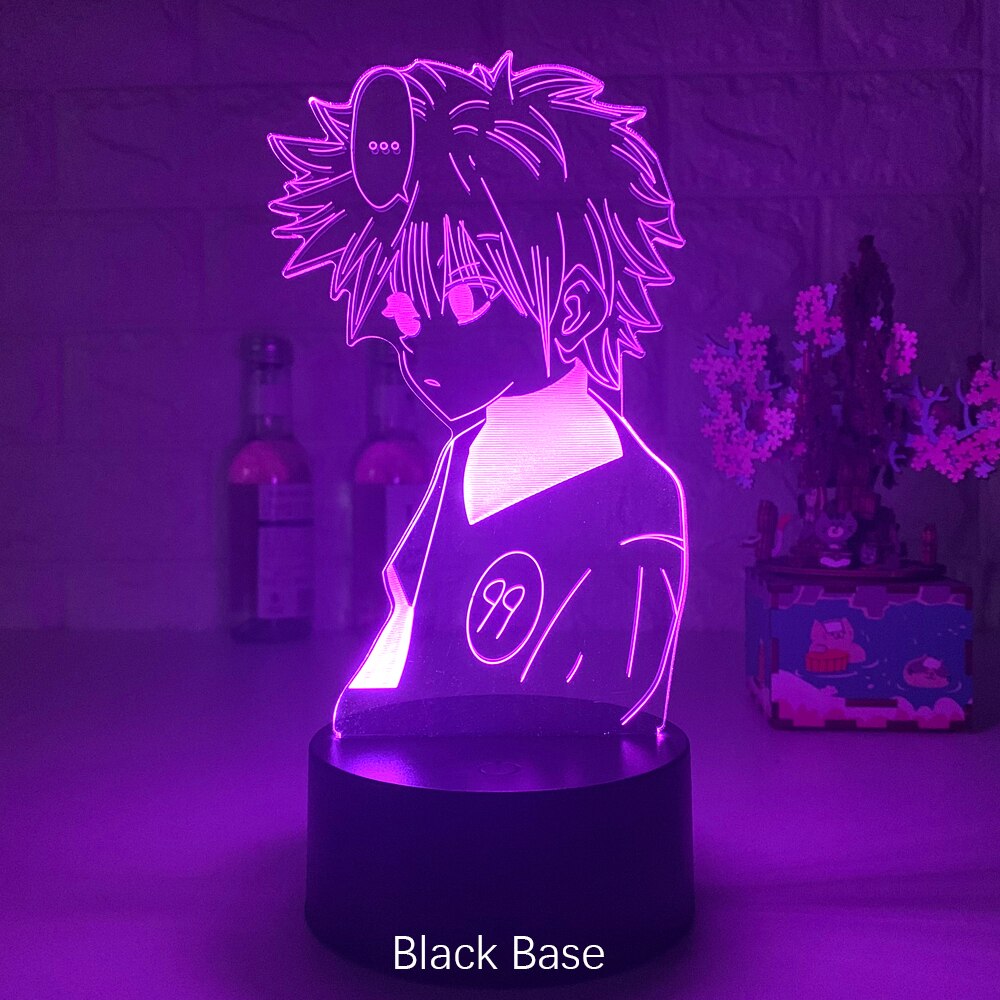 Anime Hunter X Hunter Led Night Light Killua Zoldyck Figure Nightlight Color Changing Usb Battery Table 3d Lamp Gift for Kids