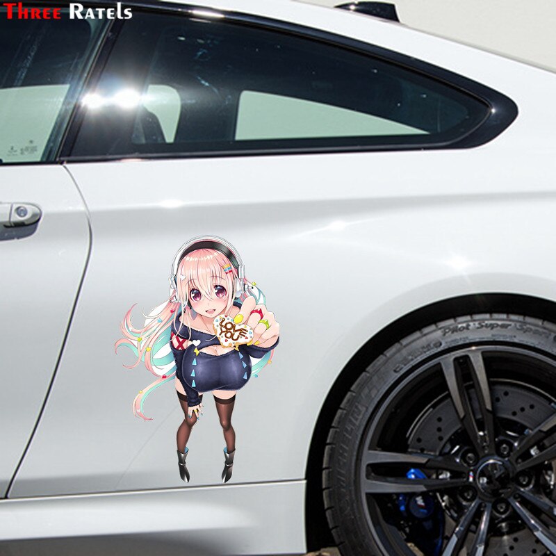 Anime Girls Large Stickers | Girls Car stickers | Kawai Car stickers | Kawai anime girl Stickers