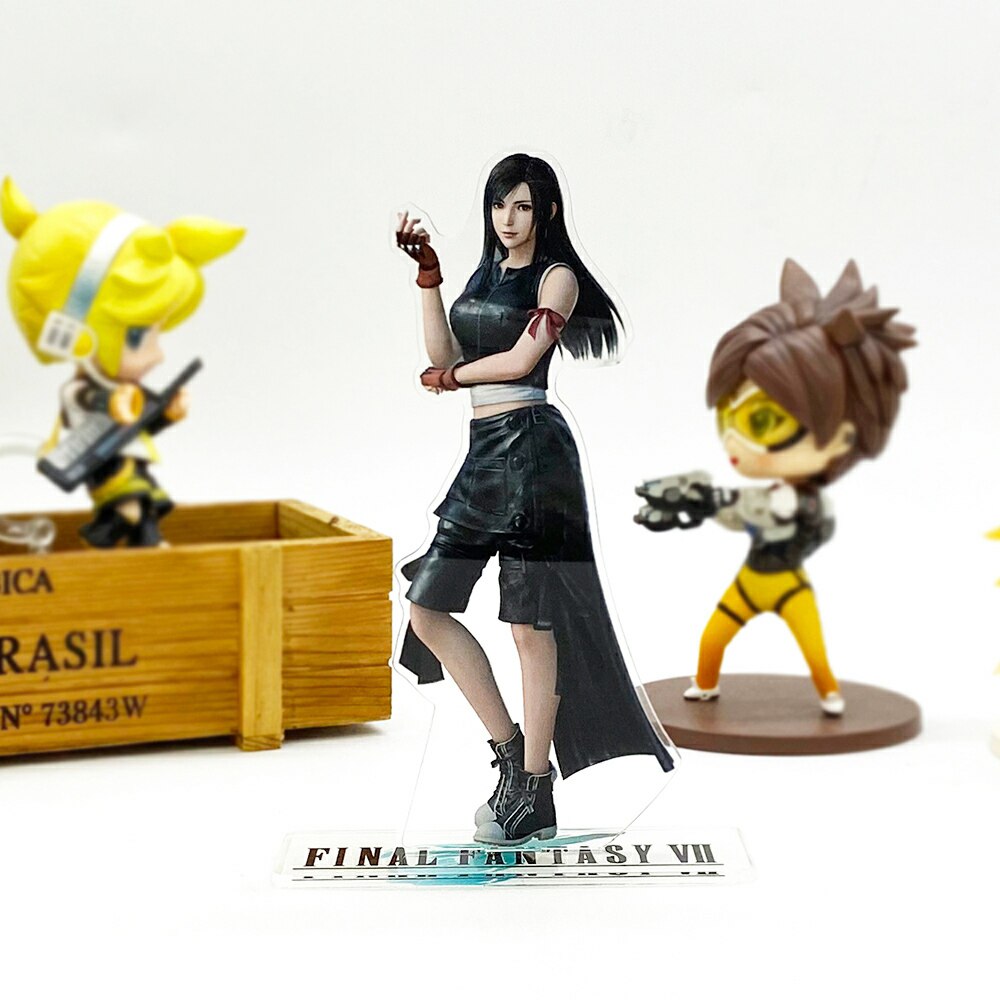 Fantasy FF7 VII 7 Tifa Lockhart  acrylic standee figurines desk decoration cake topper