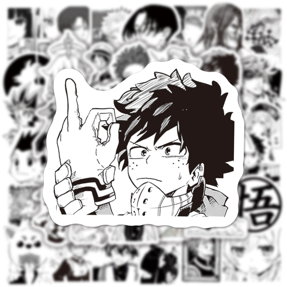 50/100pcs Mix Anime Stickers | Demon Slayer Jujutsu Kaisen Attack on Titan Stickers