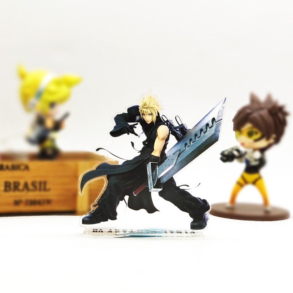 Final Fantasy VII 7 Cloud Strife anime  acrylic standee figurines desk decoration cake topper