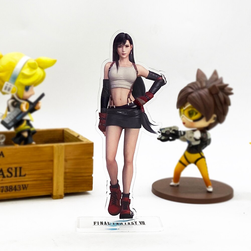 F Fantasy FF7 VII 7 Tifa Lockhart Aerith Gainsborough REMAKE  Japan acrylic standee figurines desk decoration cake topper