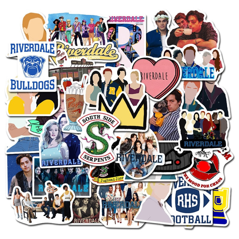 10/30/50Pcs/lot Classic TV Show Riverdale Graffiti Stickers For Furniture Chair Trunk Computer Motorcycle Guitar  Sticker Toy