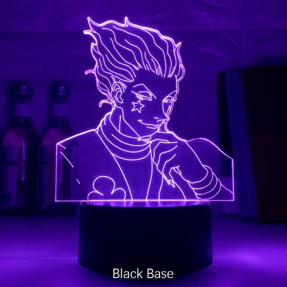 Anime Hunter X Hunter Led Night Light Killua Zoldyck Figure Nightlight Color Changing Usb Battery Table 3d Lamp Gift for Kids