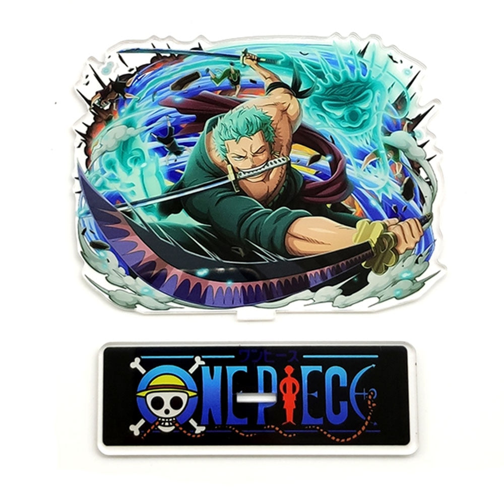 One Piece Battle Luffy Zoro Nami Robin Ace Katakur Charlotte anime acrylic standee figurines desk decoration cake topper