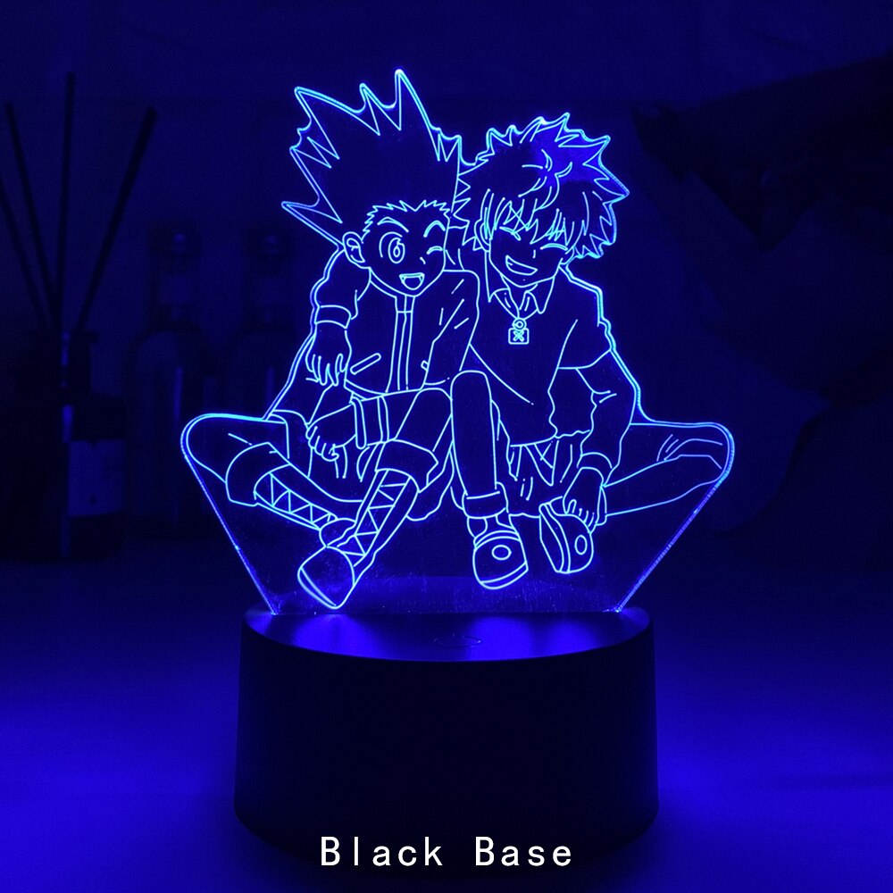 Anime Hunter X Hunter Led Night Light Killua Zoldyck Figure Nightlight Color Changing Usb Battery Table 3d Lamp Gift for Kids