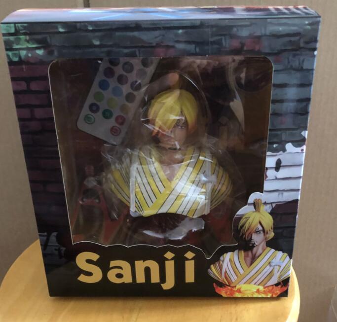 Luffy Zoro Sanji Kimono 16 cm Head Figure |  PVC one piece anime Action Figure Model Toys