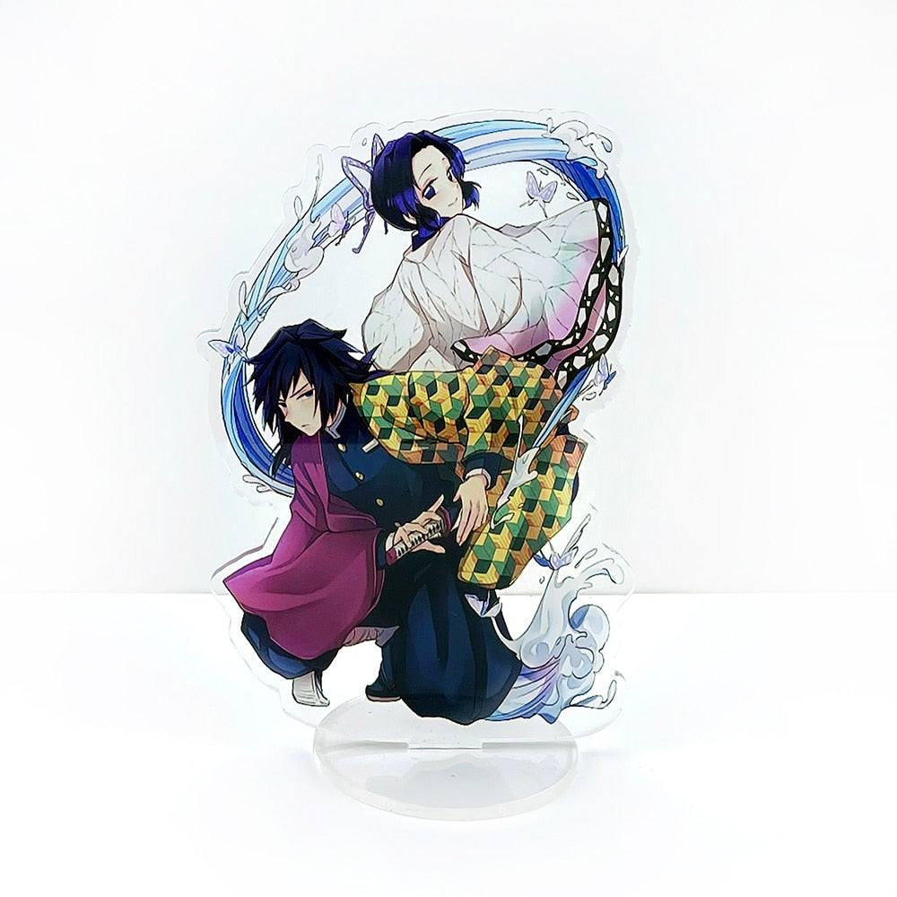 Demon Slayer Kimetsu no Yaiba Kochou Shinobu Tomioka Giyuu couple acrylic standee figurines desk decoration cake topper