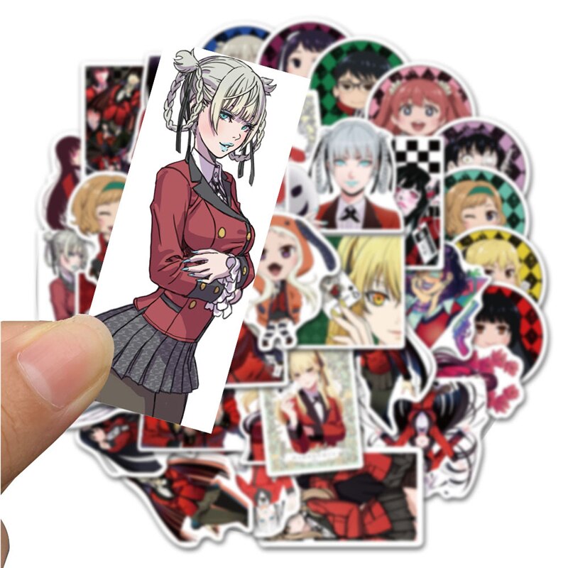 10/30/50Pcs/Pack Japanese anime Kakegurui Stickers For Motorcycle Notebook Computer Car DIY Children's Toys Refrigerator Guitar