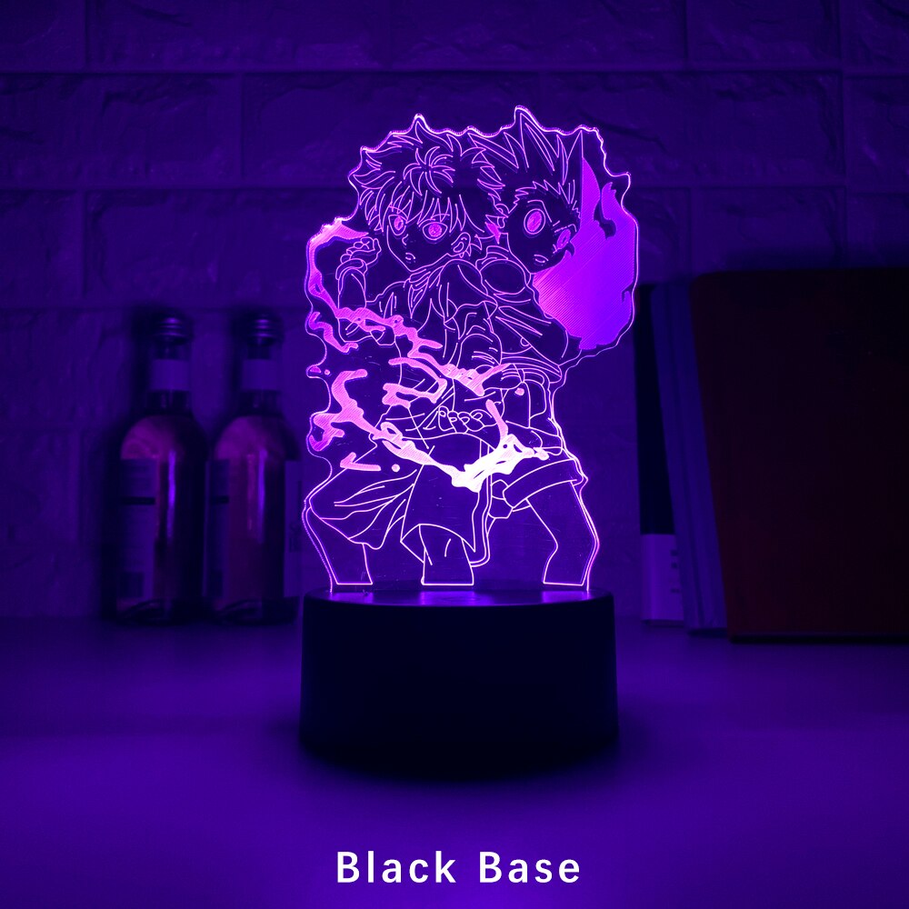 Anime Hunter X Hunter Led Night Light Killua Zoldyck Figure Nightlight Color Changing Usb Battery Table 3d Lamp Gift for Kids