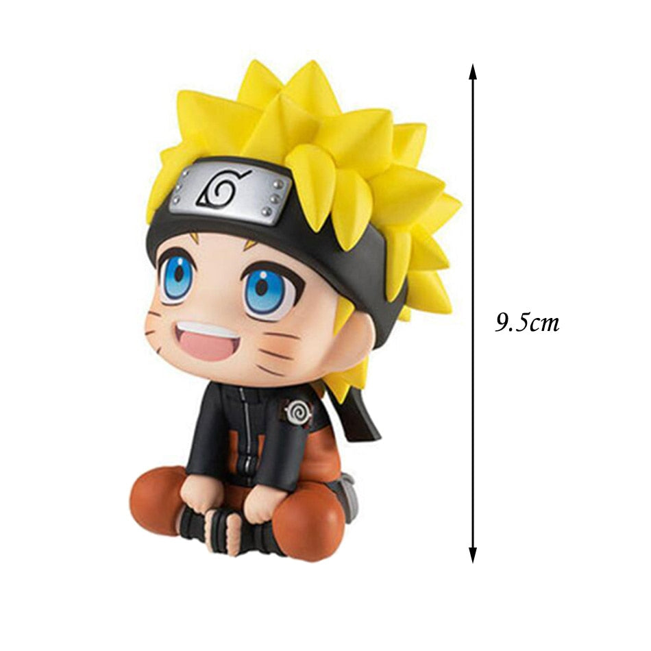 Naruto Mini Figures 9.5cm cute figures | Anime Figure Kakashi Uchiha Sasuke Itachi Kawaii Toy