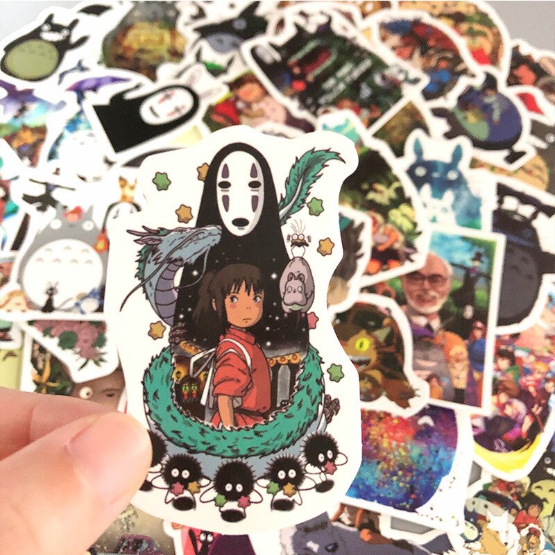 10/50Pcs Totoro Stickers Pack . Anime Pegatina for Children on The Laptop Fridge Phone Skateboard Suitcase Funny Cool Sticker