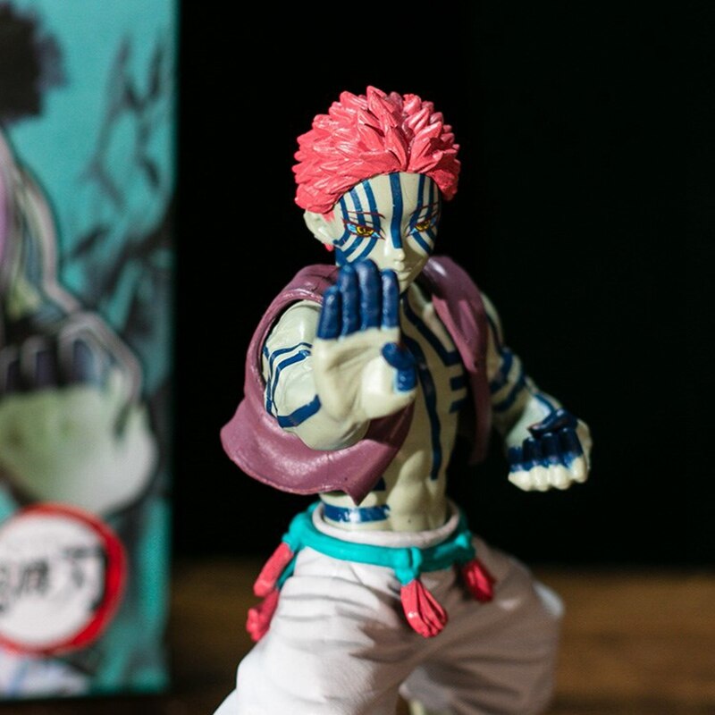 Demon Slayer Anime Figures Akaza Komaji PVC Toys Model Kimetsu No Yaiba Hakuji Action Figma Collection Xmas Gift Doll Brinquedos