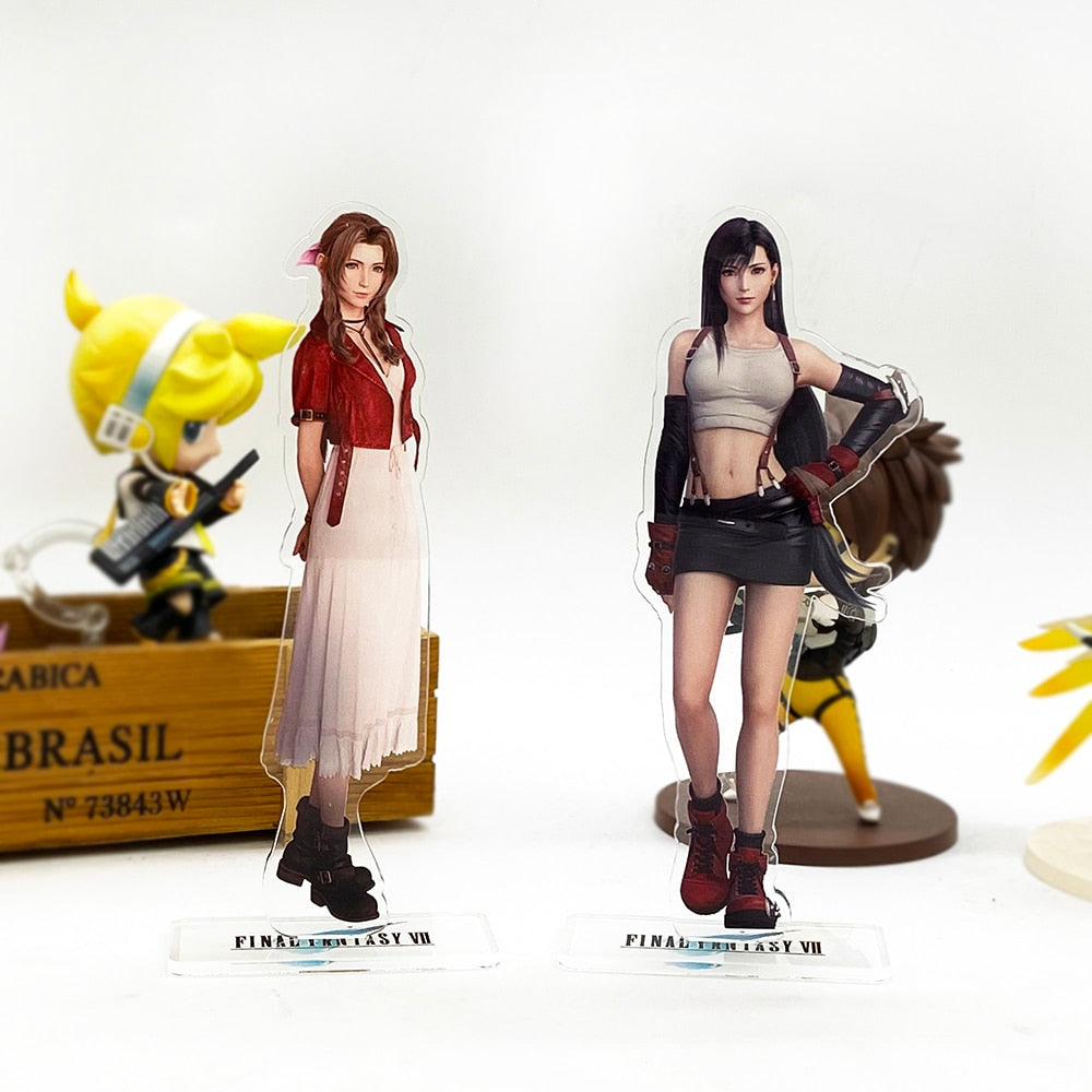 F Fantasy FF7 VII 7 Tifa Lockhart Aerith Gainsborough REMAKE  Japan acrylic standee figurines desk decoration cake topper