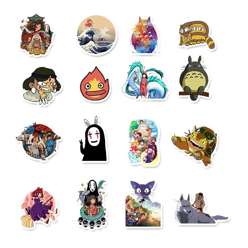 10/50Pcs Totoro Stickers Pack . Anime Pegatina for Children on The Laptop Fridge Phone Skateboard Suitcase Funny Cool Sticker