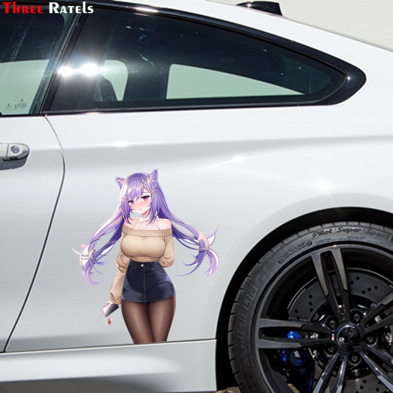 Anime Girls Large Stickers | Girls Car stickers | Kawai Car stickers | Kawai anime girl Stickers