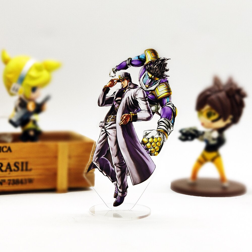 JOJO  JOJO&#39;s Bizarre Adventure Kujo Jotaro Star Platinum   acrylic standee figurines desk decoration cake topper