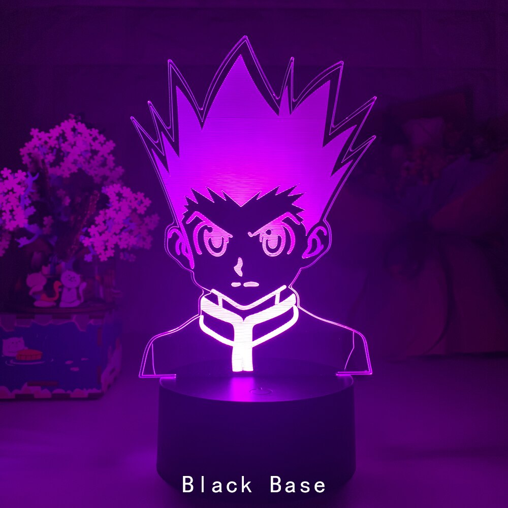 Anime Hunter X Hunter Led Night Light Killua Zoldyck Figure Nightlight Color Changing Usb Battery Table 3d Lamp Gift for Kids