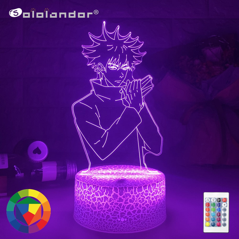 Anime Lamp Megumi Fushiguro Light Jujutsu Kaisen Led Night Light for Birthday Gift Jujutsu Kaisen Megumi Fushiguro Lamp