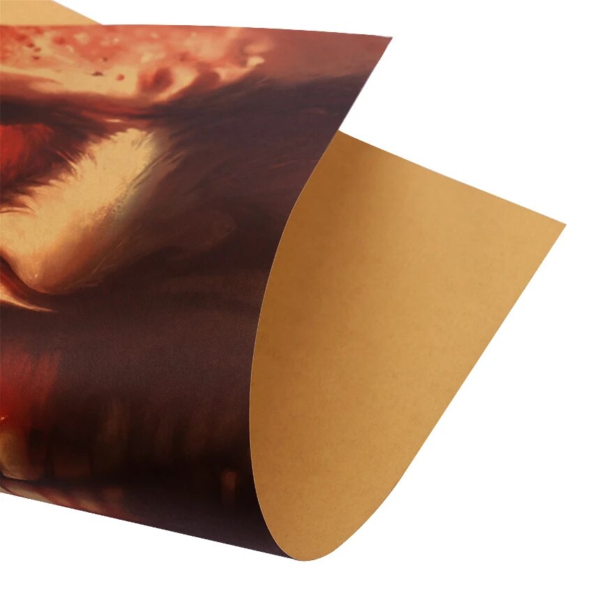 TIE LER Attack on Titan Japanese Anime Retro Posters Painting Kraft Paper Prints Home Room Decor Wall Stickers