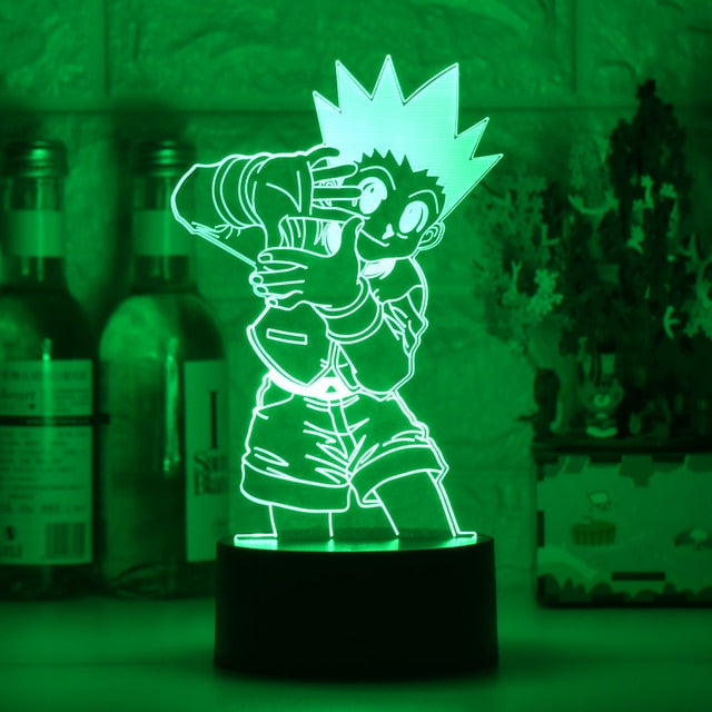 Anime Hunter X Hunter Led Night Light Killua Zoldyck Figure Nightlight Color Changing Usb Battery Table 3d Lamp Gift for Kids