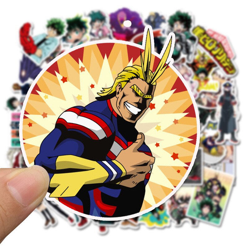 10/30/50Pcs My Hero Academia Japan Anime Stickers Skateboard Izuku Midoriya Laptop Might Boku No Hero Academia Character Decals