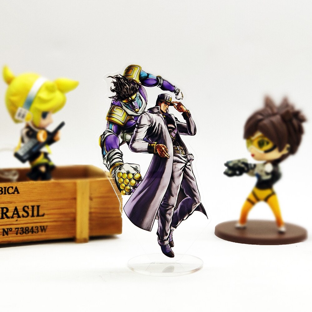 JOJO  JOJO&#39;s Bizarre Adventure Kujo Jotaro Star Platinum   acrylic standee figurines desk decoration cake topper